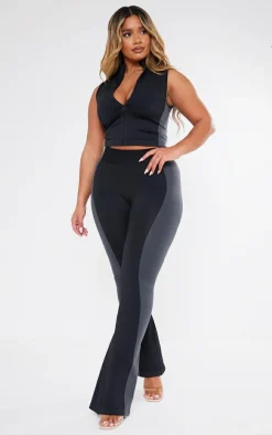 Shape Black Seamless Contrast High Waist Leggings