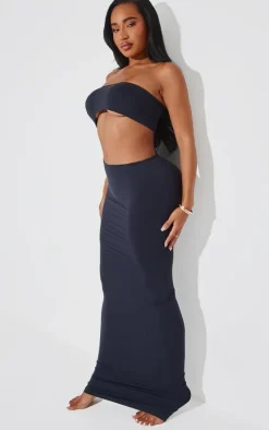 Shape Black Seamless Cut Out Bandeau Maxi Dress