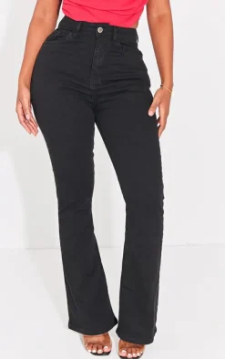Shape Black Stretch Denim Flared Jeans