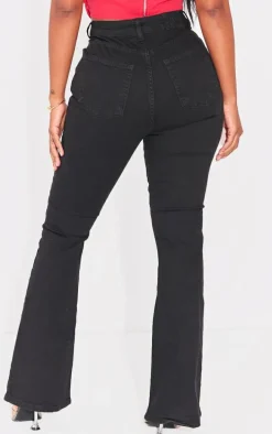 Shape Black Stretch Denim Flared Jeans
