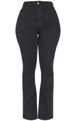 Shape Black Stretch Denim Flared Jeans