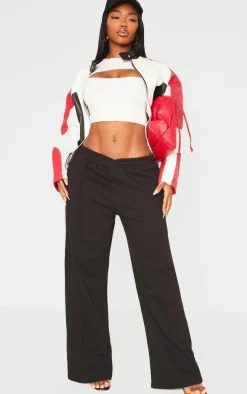 Shape Black Sweat Elasticated V Waist Sweatpants