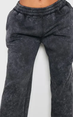 Shape Black Washed Wide Leg Sweatpants