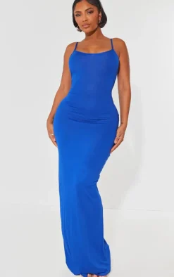 Shape Bright Blue Jersey Strappy Maxi Dress