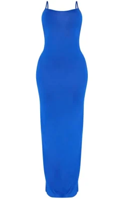 Shape Bright Blue Jersey Strappy Maxi Dress