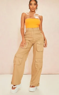 Shape Bright Orange Sculpted Bandeau Bodysuit