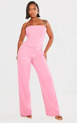 Shape Bright Pink Woven Low Rise Pants