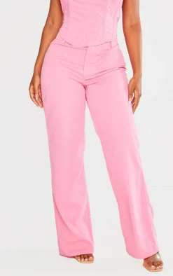 Shape Bright Pink Woven Low Rise Pants