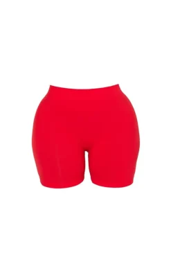 Shape Bright Red Fitted Seamless Shorts