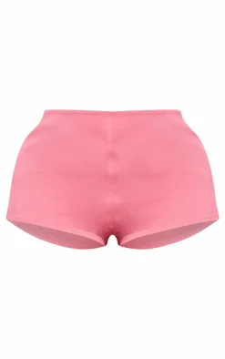 Shape Candy Pink Woven Low Rise Hot Pants