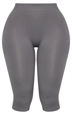 Shape Charcoal Stretch Seamless Capri Leggings