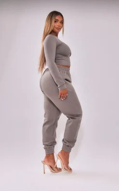 Shape Charcoal Underbust Long Sleeve Top