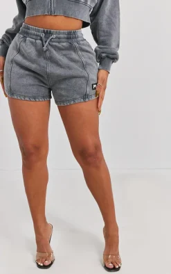 Shape Charcoal Washed Pocket Detail Shorts
