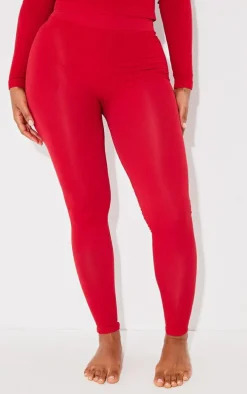 Shape Cherry Red Stretch Seamless High Waisted Leggings