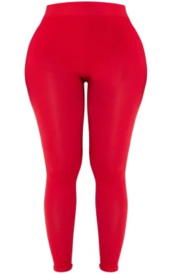 Shape Cherry Red Stretch Seamless High Waisted Leggings