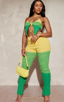 Shape Green Knit Ombre Tie Bralet