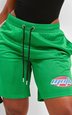Shape Green Moto Basketball Shorts