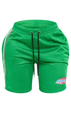 Shape Green Moto Basketball Shorts