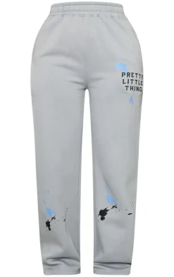 Shape Grey Printed Straight Leg Sweatpants