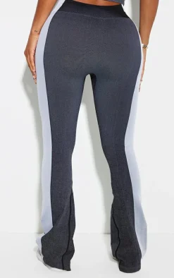 Shape Grey Seamless Contrast High Waist Leggings