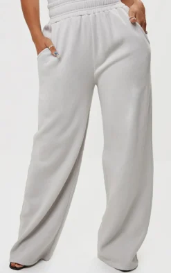 Shape Grey Sweat High Waist Wide Leg Sweatpants