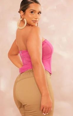 Shape Hot Pink Mesh Boned Corset