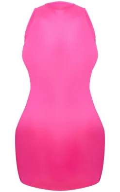 Shape Hot Pink Sculpted Open Back Bodycon Dress