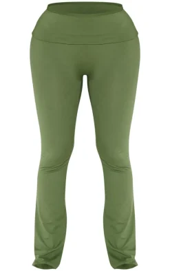 Shape Khaki Sculpted Foldover Waist Flare Pants