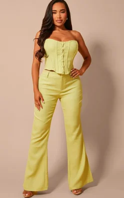 Shape Lime Woven High Waist Pants