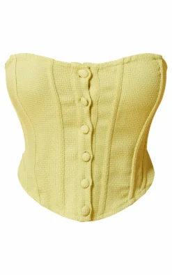 Shape Lime Woven Hook And Eye Corset