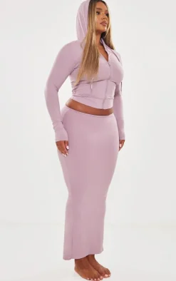 Shape Mauve Sculpted Maxi Skirt