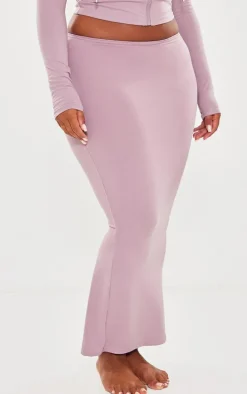 Shape Mauve Sculpted Maxi Skirt