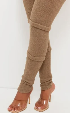 Shape Mocha Knit High Waist Seam Detail Pants