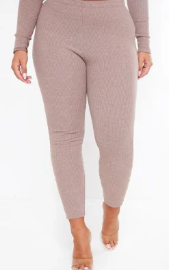 Shape Mocha Marl Rib Leggings