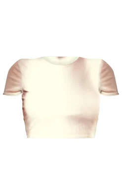 Shape Mocha Mesh Cropped T-Shirt