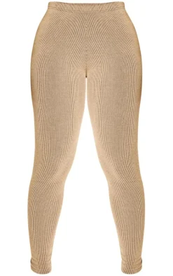 Shape Mocha Ribbed High Waisted Leggings