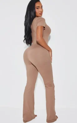 Shape Mocha Sculpted Short Sleeve Jumpsuit