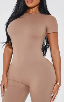Shape Mocha Sculpted Short Sleeve Jumpsuit