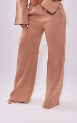 Shape Mocha Toggle Waist Wide Leg Sweatpants