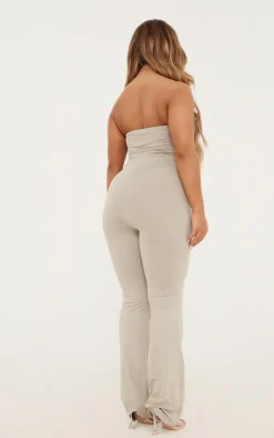 Shape Moss Sand Sculpted Bandeau Jumpsuit