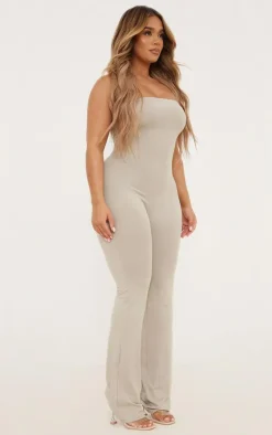 Shape Moss Sand Sculpted Bandeau Jumpsuit