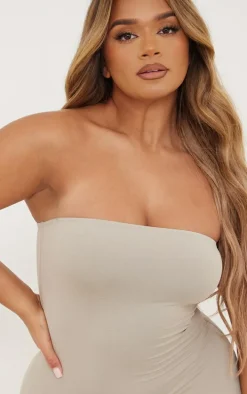 Shape Moss Sand Sculpted Bandeau Jumpsuit