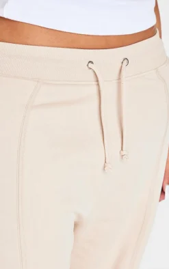 Shape Natural Stone Binded High Waist Wide Leg Sweatpants