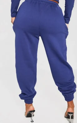 Shape Navy High Waisted Cuffed Sweatpants
