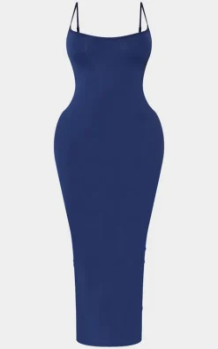 Shape Navy Stretch Seamless Strappy Maxi Dress