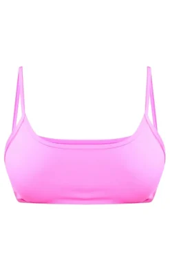 Shape Neon Pink Sculpted Strappy Crop Top