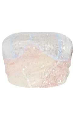 Shape Nude Ombre Sequin Bandeau