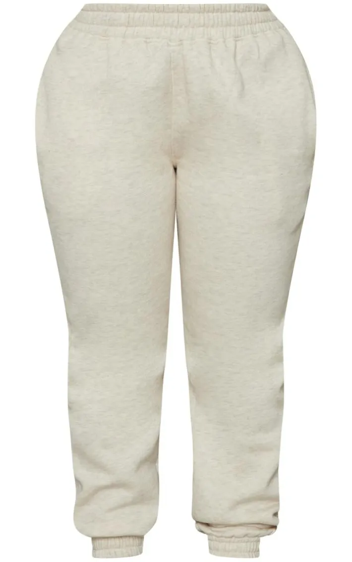 Shape Oatmeal Marl High Waist Cuffed Sweatpants