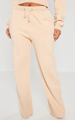 Shape Oatmeal Sweat Seam Detail Wide Leg Sweatpants