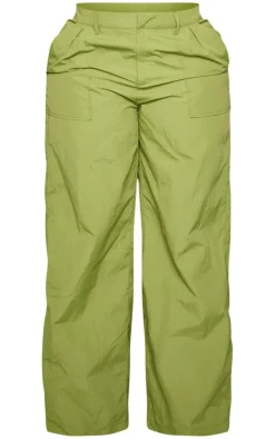 Shape Olive Lightweight Parachute Wide Leg Pants